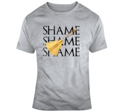 Shame Shame Shame Game of Thrones Funny Bell Fan  T Shirt
