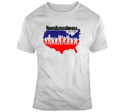 Retro Hands Across America US Movie Jordan Peele Movie  T Shirt
