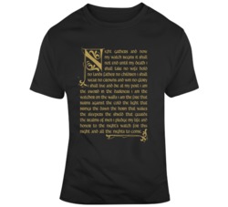 Game Of Thrones Fan Nights Watch Oath V1 T Shirt