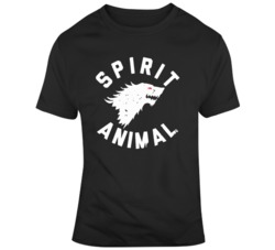 Game of Thrones Starks Ghost Jon Snow Spirit Animal Fan v2 T Shirt