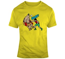 Little Mac King Hippo Retro Video Game  T Shirt