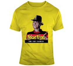 Retro Fright Flicks Freddy Krueger Sticker Pack Cover T Shirt