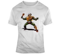 retro cartoon He Man Man at arms Character Fan  T Shirt