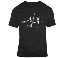 Game of Thrones Arya Stark Jon Snow Pulp Fiction Parody T Shirt