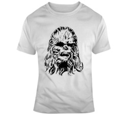 Chewbacca Silhouette Peter Mayhew Tribute  T Shirt
