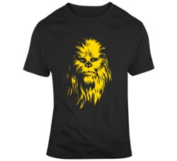 Chewbacca Silhouette Peter Mayhew Tribute Chewie   T Shirt