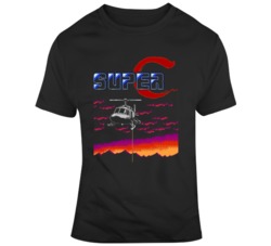 Retro Nes Game Super C Video Game Fan  T Shirt