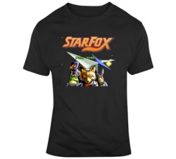 Retro SNes Star Fox  Video Game Fan T Shirt