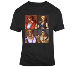 Retro SNes Game Final Fight 3 Characters Video Game Fan T Shirt