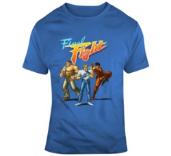 Retro SNes Arcade Final Fight Box Cover Art Video Game Fan  T Shirt