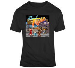 Retro SNes Arcade Final Fight Box Cover Art Video Game Fan v2 T Shirt
