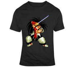 Samurai Showdown Haohmaru Retro Classic Video Game Character Fan black