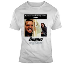 Retro Movie Poster The Shining Horror Movie Poster T Shirt