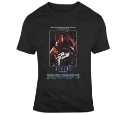 Retro Movie ALIENS Movie Poster Fan T Shirt