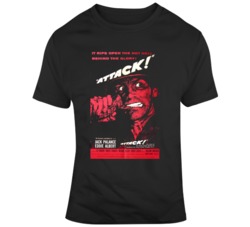 Retro Movie Attack Movie Poster Fan T Shirt