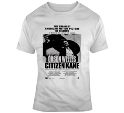 Retro Movie  Citizen Kane Orson Welles Movie Poster Fan T Shirt