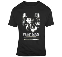 Retro Movie Johnny Depp Deadman Movie Poster Fan T Shirt