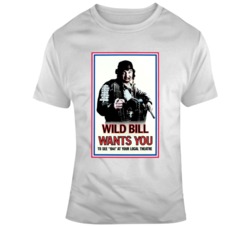 Retro Movie 1941 Wild Bill Movie Poster Fan T Shirt