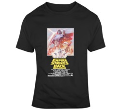 Retro Movie Star Wars Empire Strikes Back  Movie Poster Fan  T Shirt