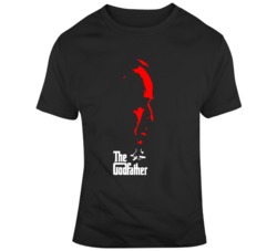 Retro Movie  The Godfather  Movie Poster Fan T Shirt