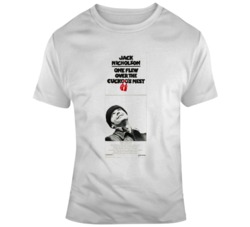 Retro Movie One Flew Over The Cuckoo's Nest Movie Poster Fan T Sh