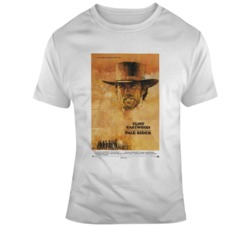 Retro Western Movie Pale Rider Movie Poster Fan T Shirt