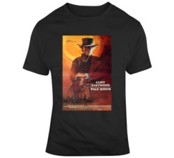 Retro Western Movie Pale Rider Movie Poster Fan v2 T Shirt