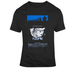 Retro Movie Platoon Movie Poster Fan T Shirt