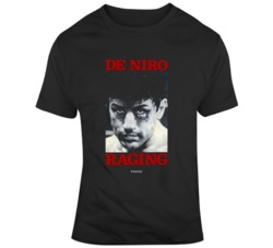 Retro Movie Raging Bull Robert De Niro Movie Poster Fan T Shirt