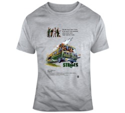 Retro Comedy movie Stripes Movie Poster Fan T Shirt
