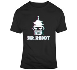 Mr Robot Futurama Parody Bender T Shirt