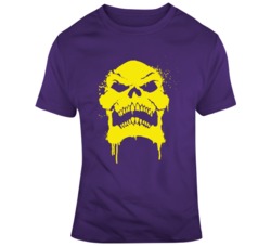 Skeletor Big Head Silhouette Funny Master of the Universe Fan  T Shirt