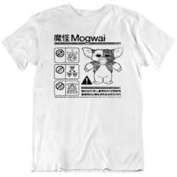 80's Movie Mogwai Gremlins Safety Instructions Diagram Movie T Sh