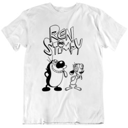 Ren And Stimpy Funny Retro Cool Poster T Shirt