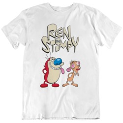 Ren And Stimpy Funny Retro Cool Poster V2 T Shirt