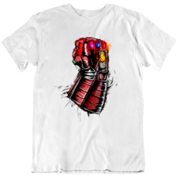 Ironman Infinity Gauntlet End Game Movie Fan  T Shirt