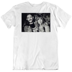 Lemmy Middle Finger Vintage Photo Music Fan  T Shirt