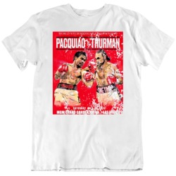 Manny Pacquiao vs Keith Thurman Fight Poster Boxing Fan Distressed T S