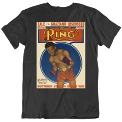 Ring Magazine August 1947 cover  Sugar Ray Robinson Boxing Fan T Shirt