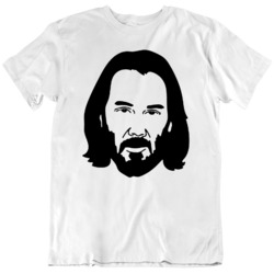Keanu Reeves Big Face Silhouette Breathtaking  T Shirt