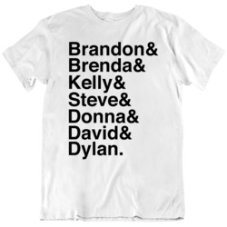 Beverly Hills 90210 Names Classic TV Show Fan  T Shirt