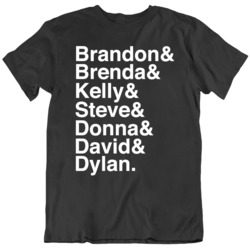 Beverly Hills 90210 Names Classic Tv Show Fan V2 T Shirt