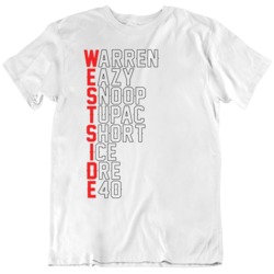 Westside Hip Hop Rap Names v2 T Shirt