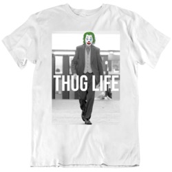 Joker Movie Fan Joaquin Phoenix Thug Life White   T Shirt