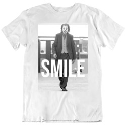 Joker Movie Fan Joaquin Phoenix SMILE White T Shirt