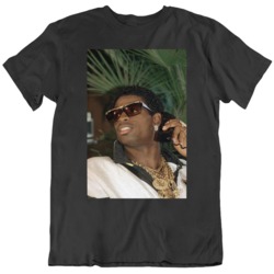 Neon Deion Sanders Prime Time Draft Photo Fan T Shirt