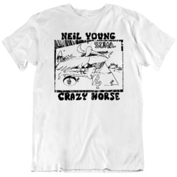 Neil Young Crazy Horse Zuma Folk Rock Retro Vintage Hipster T Shirt