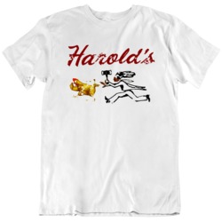 Harold's The Fried Chicken King Retro Restaurant Cool Distressed 