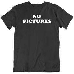 No Pictures   70s Classic Rock Punk T Shirt