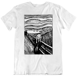 The Scream Painting  Edvard Munch Fan T Shirt